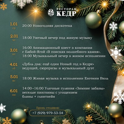 «Новогодние праздники 2025 года»